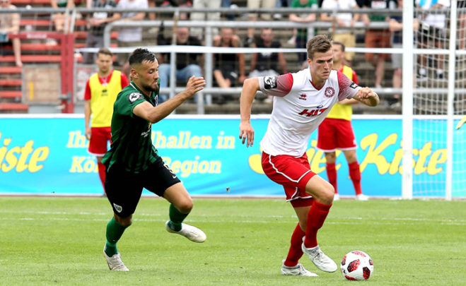 Fortuna Köln Moritz Fritz erleidet Innenbandriss