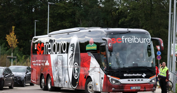 Vor Spiel in Mannheim SCF Mannschaftsbus in Unfall verwickelt liga3